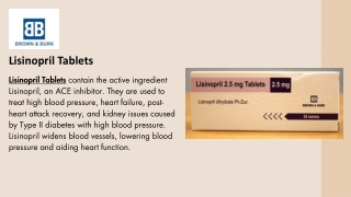 Lisinopril | Brown &amp; Burk | UK