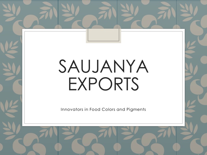 saujanya exports