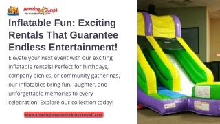 Inflatable Fun: Exciting Rentals That Guarantee Endless Entertainment!