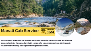 Manali Cab Service