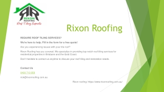 rixon roofing