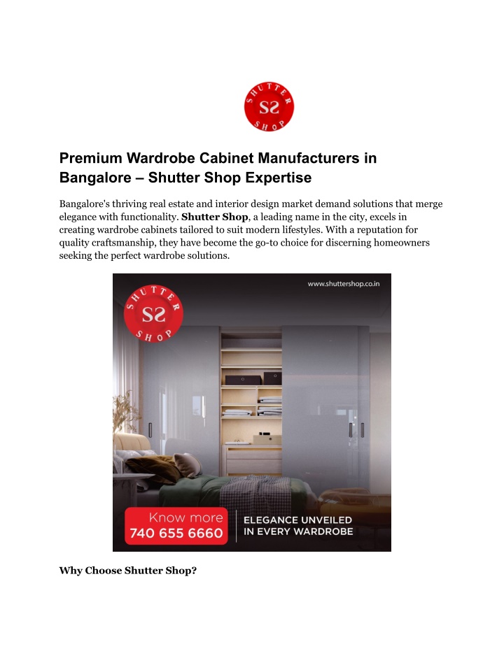 premium wardrobe cabinet manufacturers