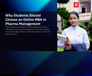 Why Students Should-Choose-an-Online-MBA-in-Pharma-Management