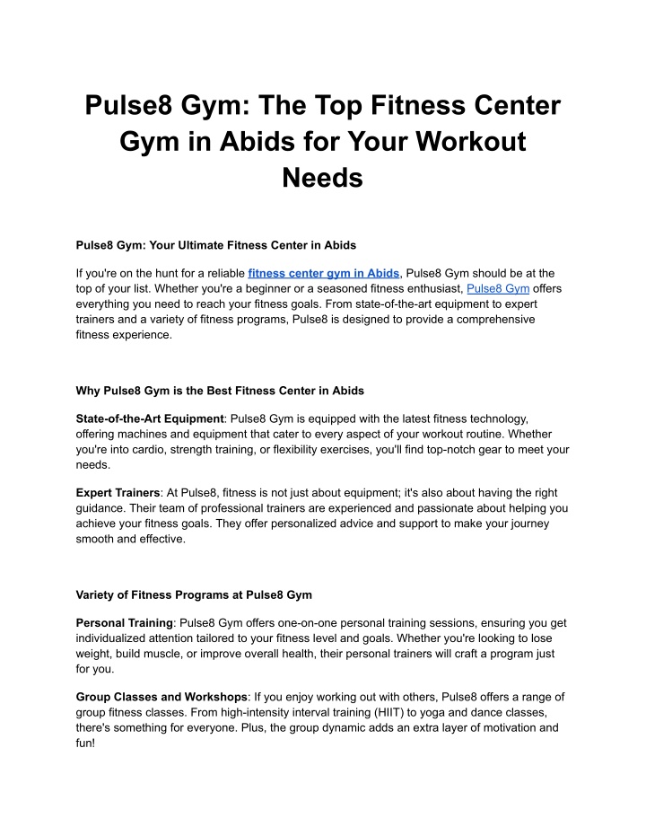 pulse8 gym the top fitness center gym in abids