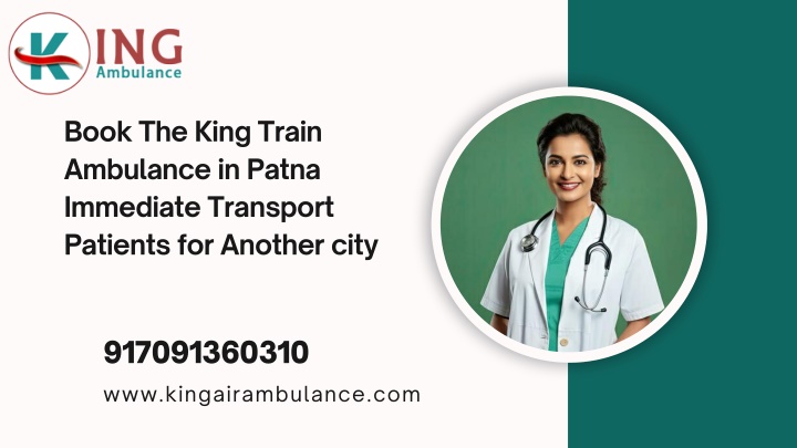 book the king train ambulance in patna immediate