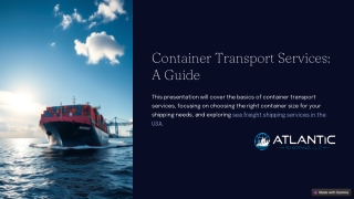 container transport services a guide