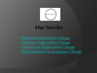 Best treatments for menopause Chicago