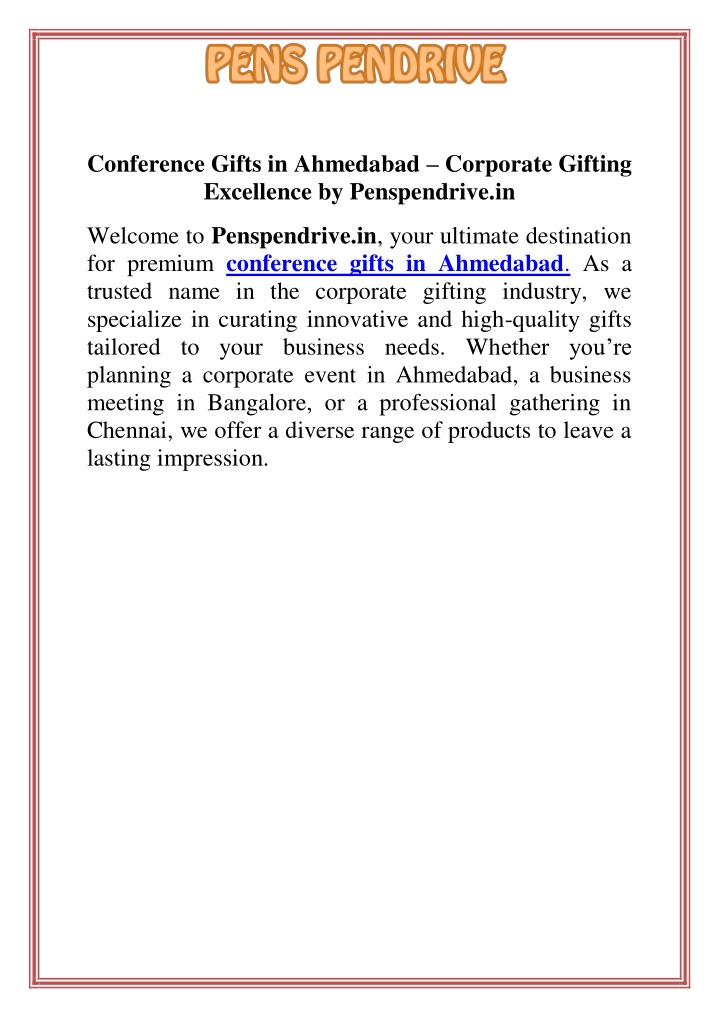 conference gifts in ahmedabad corporate gifting