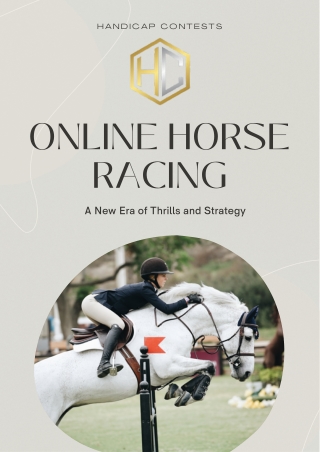 Online Horse Racing A New Era of Thrills and Strategy
