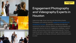 Engagement Photography and Videography Experts in Houston