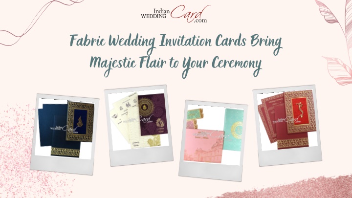 fabric wedding invitation cards bring majestic