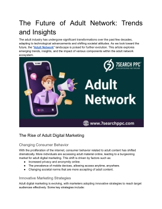The Future of Adult Network_ Trends and Insights