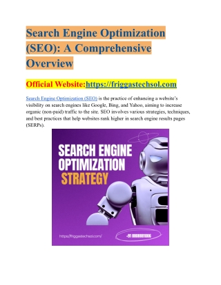 search engine optimization seo a comprehensive