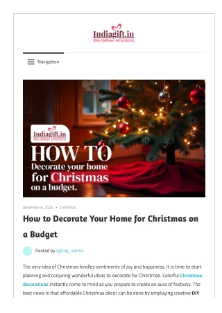 How to Decorate Your Home for Christmas on a Budget