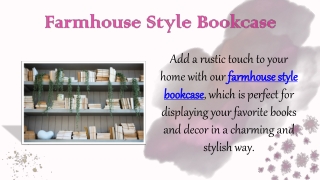 farmhouse style bookcase