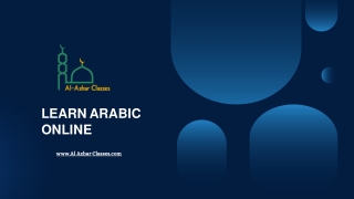 Master Arabic Online with Al Azhar Classes