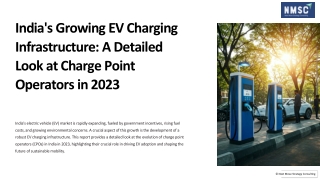 India Growing EV Charging Infrastructure A Detailed Look at Charge Point Operators in 2023
