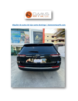 Alquiler de autos de lujo santo domingo | damsrentacarllc.com