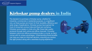 Choosing Between Online and Offline Modes When Purchasing from Kirloskar Pump