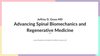 Innovative Treatments from Jeffrey D. Gross MD