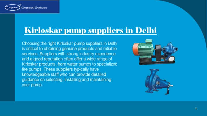 kirloskar pump suppliers in delhi