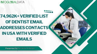 74 962k verified list of dentist email addresses