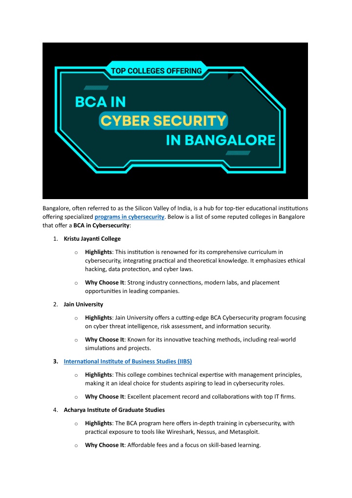 bangalore often referred to as the silicon valley