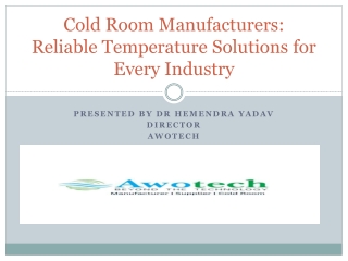 Cold Room Manufacturers