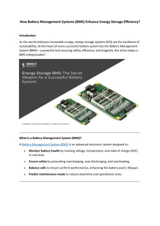 how battery management systems bms enhance energy