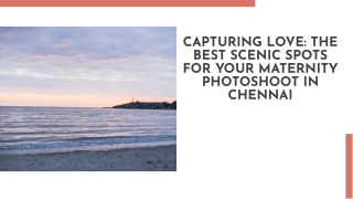 Scenic spots for maternity photoshoots in Chennai