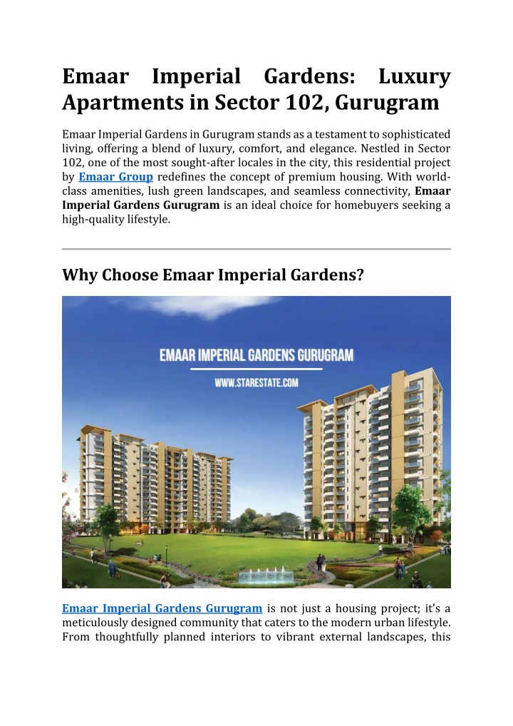 emaar imperial gardens luxury apartments