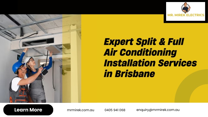 expert split full air conditioning installation