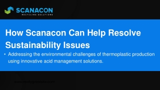 how scanacon can help resolve sustainability