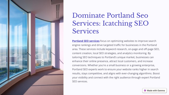 dominate portland seo services icatching