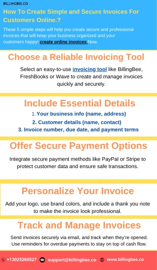 How To Create Simple and Secure Invoices For Customers Online. (1)