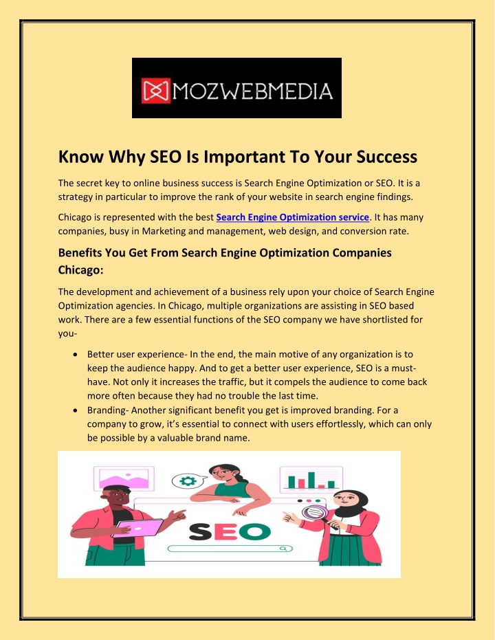 know why seo is important to your success