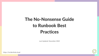 the no nonsense guide to runbook best practices