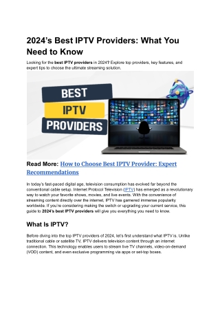 2024 s best iptv providers what you need to know