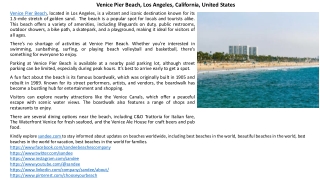Venice Pier Beach - Los Angeles, California | Parking, Hotels, Photos, Hours & W