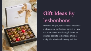 Gift Ideas By Les Banbons