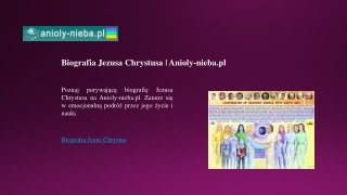 Biografia Jezusa Chrystusa | Anioly-nieba.pl