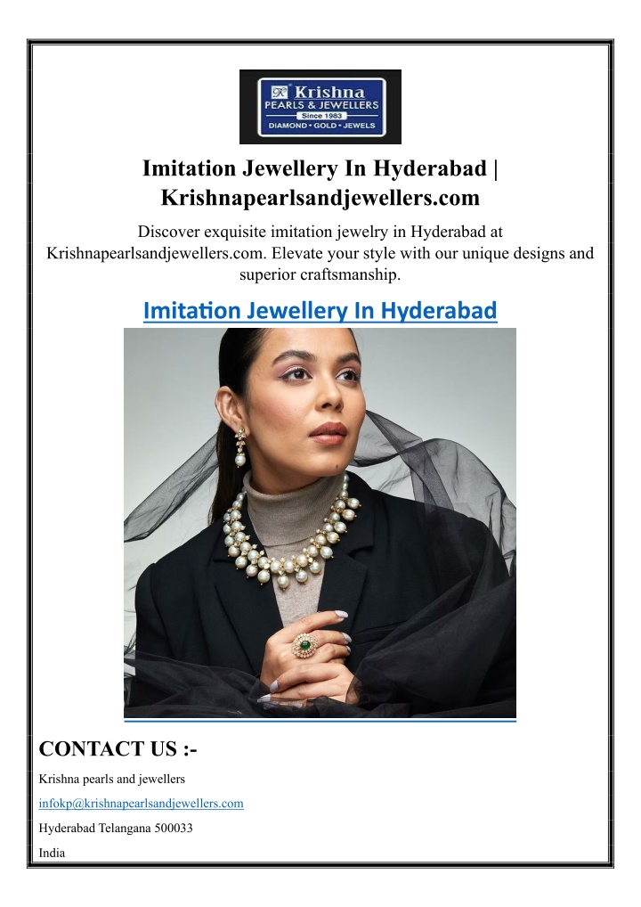 imitation jewellery in hyderabad