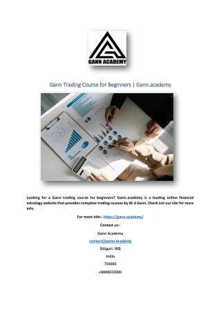 Gann Trading Course for Beginners | Gann.academy