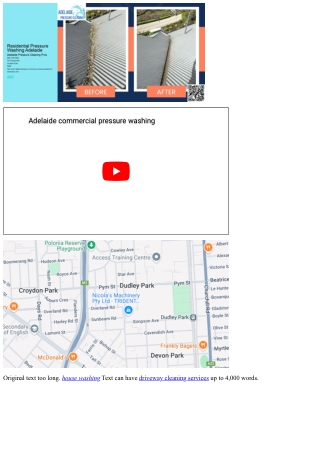 adelaide commercial pressure washing adelaide