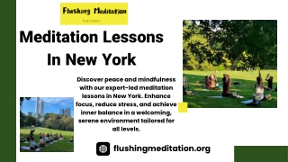 Meditation Lessons In New York