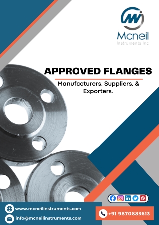 Download Approved Flanges Catalogue pdf - Mcneil Instruments