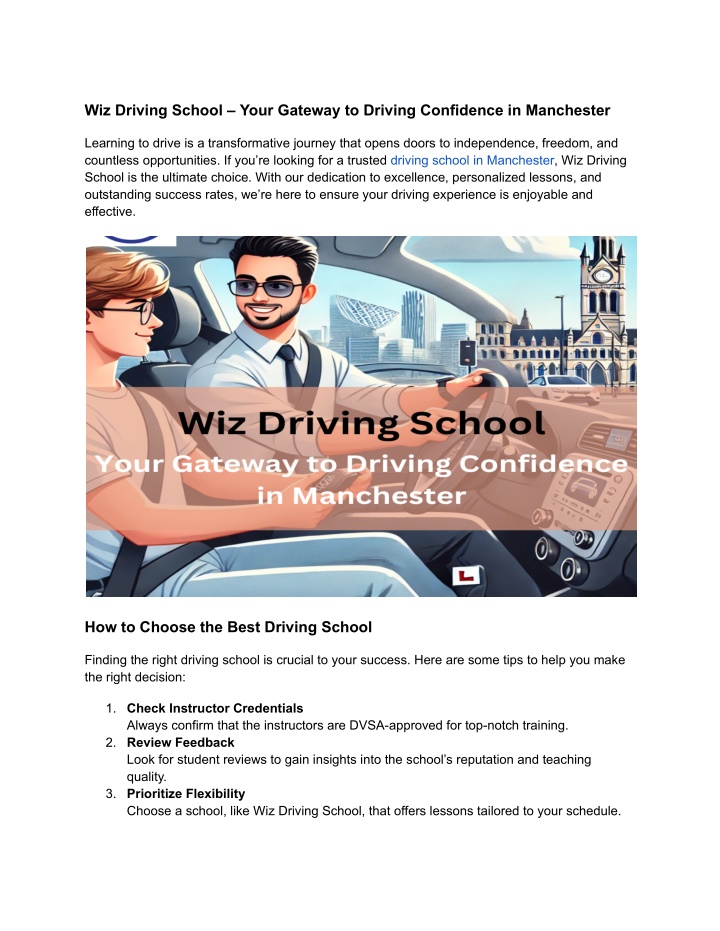 wiz driving school your gateway to driving