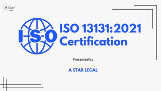 iso 13131 2021 certification