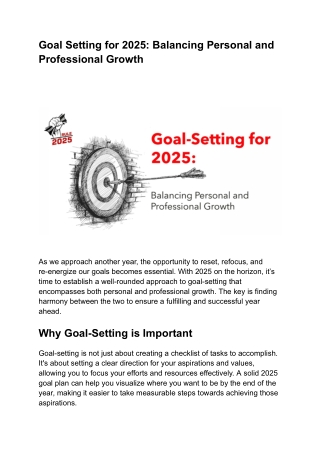 Setting for 2025_ Balancing Personal and Professional Growth