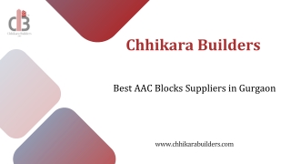 Best AAC Blocks Suppliers in Gurgaon